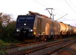 CTL -Logistics E 189-911 rollt in der letzten Abendsonne des 1.Mai 2008 aus Gro�korbetha kommend in Halle /S.ein.