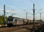 ES 64 F4 -201 (E 189-201) von CTL LOGISTICS mit einem Zug Kesselwagen bei Durchfahrt durch Bchen in Richtung Hamburg; 04.10.2010  