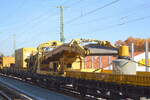 Extra für die Plasser & Theurer MFS Materialförder- und Siloeinheiten wird noch dieser Wagen mit einem Förderband eingesetzt bei der DB Bahnbau Gruppe mit der Nr.