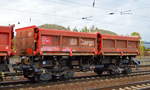 Drehgestell-Schüttgutkippwagen der DB Cargo mit der Nr.