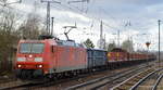 DB Cargo Deutschland AG mit  185 183-1  [NVR-Number: 91 80 6185 183-1 D-DB] und gemischtem Güterzug am 08.03.19 Berlin-Hirschgarten Richtung Frankfurt/Oder.