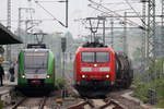 DB 185 054-4 und DB 422 514-0 an Gleis 4 als S2 nach Dortmund Hbf.