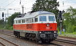 DB Cargo AG mit  232 005-9  [NVR-Nummer: 92 80 1232 005-9 D-DB] am 05.08.19 Saarmund Bahnhof.