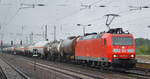 DB Cargo AG [D] mit  185 039-5  [NVR-Nummer: 91 80 6185 039-5 D-DB] mit gemischtem Kesselwagenzug am 09.09.19 Bahnhof Flughafen Berlin Schönefeld.