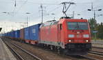 DB Cargo AG [D] mit  185 287-0  [NVR-Nummer: 91 80 6185 287-0 D-DB] und Containerzug am 24.09.19 Bf.