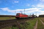 DB Cargo Bombardier Traxx 187 165-6 mit gemischten Güterzug in Mainz Bischofsheim am 22.02.20