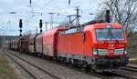 DB Cargo AG [D] mit der 100`ten DB MS Vectron  193 379  [NVR-Nummer: 91 80 6193 379-5 D-DB] und gemischtem Güterzug am 11.03.20 Bf.