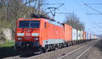 DB CargoAG [D] mit  189 056-5  [NVR-Nummer: 91 80 6189 056-5 D-DB] und Containerzug am 24.03.20 Bf.