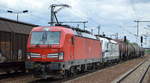 DB Cargo AG [D]  193 384  [NVR-Nummer: 91 80 6193 384-5 D-DB] mit  193 362  [NVR-Nummer: 91 80 6193 362-1 D-DB] und einigen Kesselwagen am Haken am 12.05.20 Durchfahrt Bf.