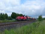 DB Cargo 261 014-5 Voith Gravita 10BB (9280 1261 014-5 D-DB) mit einem Schüttgutzug in Gera auf dem Weg nach Wünschendorf ins Dolomitwerk am 4.6.2020