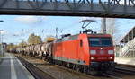 DB Cargo AG [D] mit  145 036-0  [NVR-Nummer: 91 80 6145 036-0 D-DB] mit Kesselwagenzug Richtung Stendell am 05.11.20 Bf.