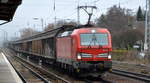 DB Cargo AG [D] mit  193 383  [NVR-Nummer: 91 80 6193 383-7 D-DB] und Ganzzug Schiebewandwagen am 27.11.20 Bf.