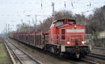 DB Cargo AG  298 326-0  [NVR-Nummer: 98 80 3298 326-0 D-DB] mit leeren PKW-Transportwagen Richtung Rangierbahnhof Seddin an am 30.11.20 Berlin Hirschgarten.