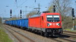 DB Cargo AG [D] mit  187 149  [NVR-Nummer: 91 80 6187 149-0 D-DB] und gemischtem Güterzug am 20.04.21 Bf.