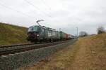 DB Cargo Siemens Vectron 193 318-3 Backbone of the Economy am 16.01.22 in Hanau Rauschwald