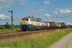 Am 08.07.2009 begegnet uns 217 014 in Tüßling und wartet auf Ausfahrt.