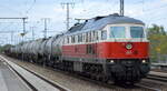 DB Cargo AG (D) mit  232 189-1  (NVR-Nummer  92 80 1232 189-1 D-DB ) und gemischtem Güterzug am 27.04.22 Durchfahrt Bf.