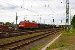 DB Cargo Siemens 152 003-0 mit Autotransportzug in Darmstadt-Kranichstein am 19.05.23