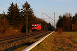 187 139 DB Cargo als Lz aus Nürnberg Rbf kurz vor Bamberg, 24.03.2021