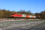 DBC 189 020 mit einem CT von Bremerhaven Speckenbüttel nach Melnik hier bei Drakenburg #dbcargo #189 #189020 #Bremerhaven #melnik