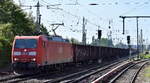 DB Cargo AG, Mainz mit ihrer   185 154-2  [NVR-Nummer: 91 80 6185 154-2 D-DB] mit einem gemischten Güterzug nach Ziltendorf EKO am 20.08.24 Höhe Bahnhof Berlin-Hirschgarten.