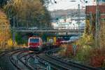 193 339 DB Vectron mit Güterzug in Wuppertal, November 2024.