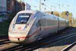 412 018 (0812 018-1)  Freistaat Bayern  erreicht am 3.11.2018 als ICE577 von Hamburg-Altona nach Stuttgart Hauptbahnhof den Hamburger Hauptbahnhof.