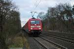 DB Fernverkehr 101 093-3 mit IC am 19.01.20 in Frankfurt am Main Forsthaus von einen Gehweg aus fotografiert