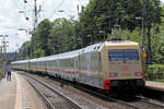 DB 101 071-9 schiebt einen IC durch Recklinghausen-Süd 19.6.2020