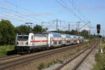 147 568 mit einer IC2-Leergarnitur am 30.06.2020 bei München-Langwied