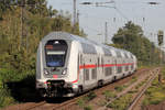 IC 2009 nach Köln mit Schublok 146 555-8 in Recklinghausen-Süd 14.9.2020