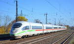 Seit einiger Zeit schon wird der ICE Fernverkehr über Saarmund umgeleitet, hier ICE 3 Tz 316 (403 016-9 ....)  Siegburg  am 05.11.20 Durchfahrt Bf.