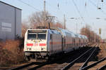 DB 146 554-1 mit IC in Recklinghausen-Süd 21.2.2021