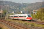 ICE4 DB 412 213  Mundschutz  als ICE555 nach Berlin in Wuppertal Steinbeck, am 01.05.2021.