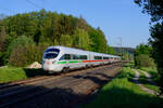 411 070  Prenzlau  als ICE 22 (Wien Hbf - Frankfurt (Main) Hbf) bei Postbauer-Heng, 18.05.2020