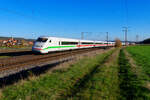 402 011 DB Fernverkehr  Uelzen  als ICE 536/586 (München Hbf - Bremen Hbf/Hamburg-Altona) bei Markt Bibart, 05.11.2020