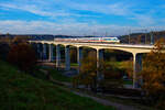 403 036 DB Fernverkehr  Ingolstadt  als ICE 625 (Essen Hbf - München Hbf) bei Emskirchen, 15.11.2020  