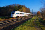 411 064 DB Fernverkehr  Rödental  als ICE 26 (Wien Hbf - Dortmund Hbf) bei Postbauer-Heng, 27.11.2020