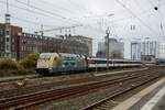 101 088-3  Dampfbahn-Route Sachsen  mit EC in Essen Hbf, am 03.12.2022.