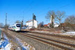 411 056 DB Fernverkehr  Waren (Müritz)  als ICE 23 (Dortmund Hbf - Wien Hbf) bei Moosham, 13.02.2021