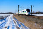 411 062 DB Fernverkehr  Vaihingen an der Enz  als ICE 27  (Dortmund Hbf - Wien Hbf) bei Moosham, 13.02.2021