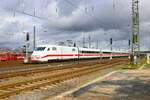 DB Fernverkehr ICE1 (401 xxx) in Darmstadt Kranichstein am 24.02.24