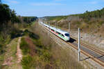 ICE 627 (Dortmund Hbf - München Hbf) bei Allersberg (Rothsee), 25.04.2021