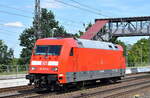 DB Fernverkehr AG [D] mit ihrer  101 028-9  [NVR-Nummer: 91 80 6101 028-9 D-DB] am 18.07.24 Höhe Bahnhof Saarmund.