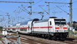 DB Fernverkehr AG [D] mit ihrer  146 576-4  [NVR-Nummer: 91 80 6146 576-4 D-DB] und IC Richtung Leipzig Hbf.