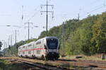 4110 112 als IC (Dresden - Warnemünde) bei der Durchfahrt durch Diedersdorf am 05.