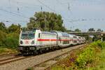 147 584 DB mit IC2 in Ostbevern, August 2024.