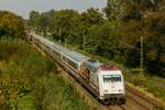 101 110-5  50 Jahre Intercity  DB mit IC in Sythen, September 2024.