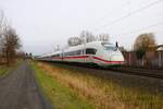 DB Fernverkehr ICE3 Velaro D (407 xxx) in Rodenbach (Main Kinzig Kreis) am 04.01.25