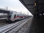 7.1.2016 Braunschweig Hbf: Abfahrbereiter IC nach Halle/Leipzig über Helmstedt-Magdeburg